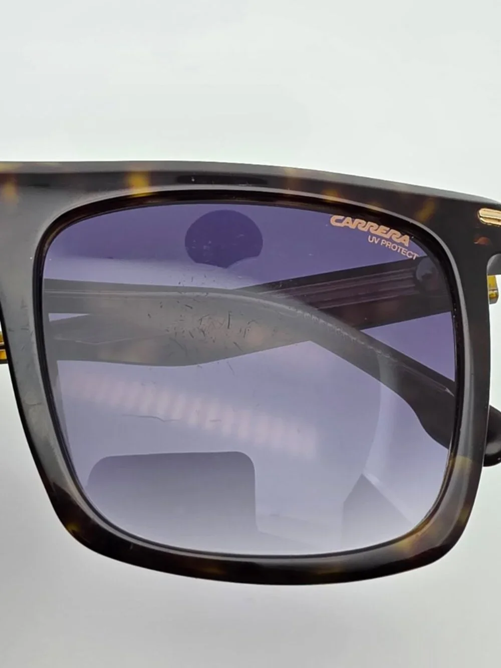 Carrera 359/S 0869K Havana Frame Blue Gradient Lens Square Sunglasses 56-19-150